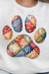 Faux Patchwork Paw Unisex NuBlend Crew Sweatshirt