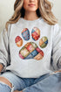 Faux Patchwork Paw Unisex NuBlend Crew Sweatshirt