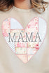 Faux Patchwork Quilt Mama Heart Unisex NuBlend Crew Sweatshirt