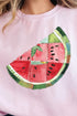 Faux Patchwork Watermelon Unisex NuBlend Crew Sweatshirt