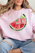 Faux Patchwork Watermelon Unisex NuBlend Crew Sweatshirt