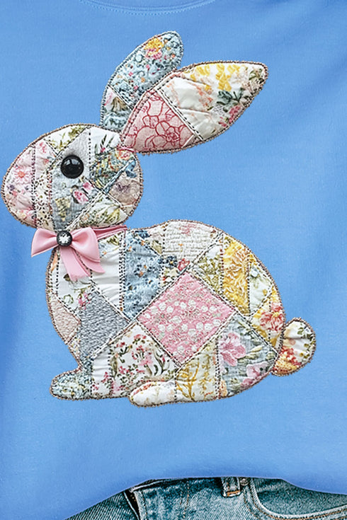 Faux Quilted Bunny Unisex NuBlend Crew Sweatshirt