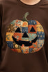 Faux Quilted Pumpkin Unisex NuBlend Crew Sweatshirt