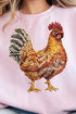 Faux Rhinestone Chicken Unisex NuBlend Crew Sweatshirt