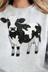Faux Rhinestone Cow Unisex NuBlend Crew Sweatshirt