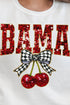 Faux Sequin Cherry Bama Unisex NuBlend Crew Sweatshirt