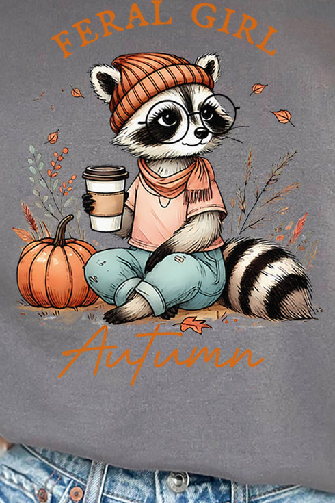 Feral Girl Autumn Unisex NuBlend Crew Sweatshirt