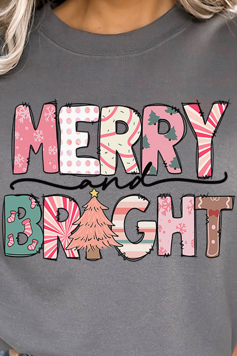 Festive Merry and Bright Unisex NuBlend Crew Sweatshirt
