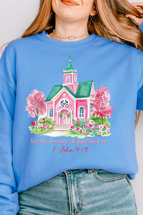 First Loved, Forever Loved Unisex NuBlend Crew Sweatshirt