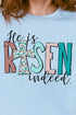 Floral He Is Risen Indeed Unisex NuBlend Crew Sweatshirt