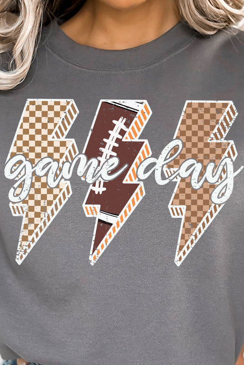 Football Game Day Lightning Bolt Unisex NuBlend Crew Sweatshirt