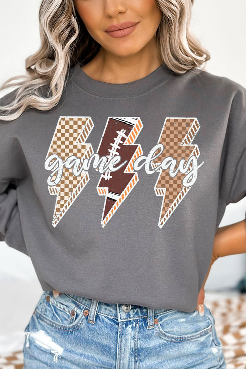 Football Game Day Lightning Bolt Unisex NuBlend Crew Sweatshirt