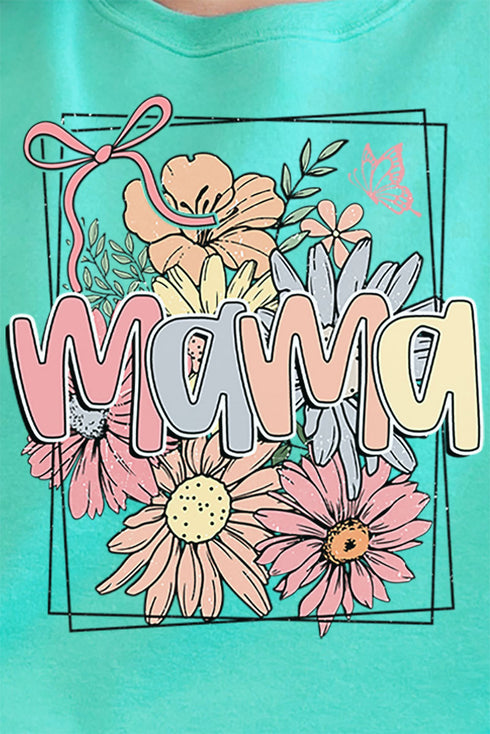 Framed Floral Mama Unisex NuBlend Crew Sweatshirt