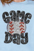 Game Day Baseball Faux Sequin Transfer Unisex NuBlend Crew Sweatshirt