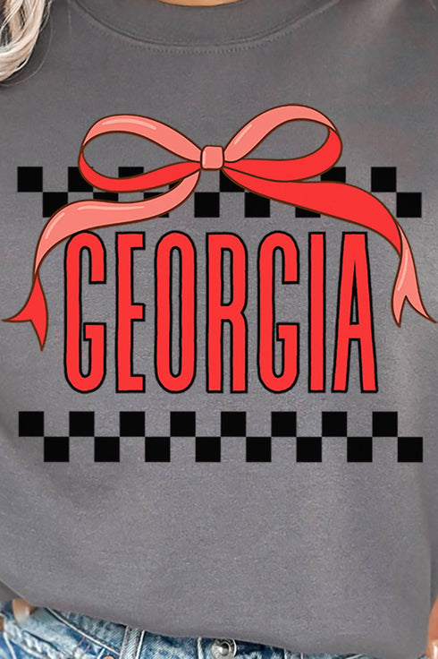 Bow Georgia Check Unisex NuBlend Crew Sweatshirt