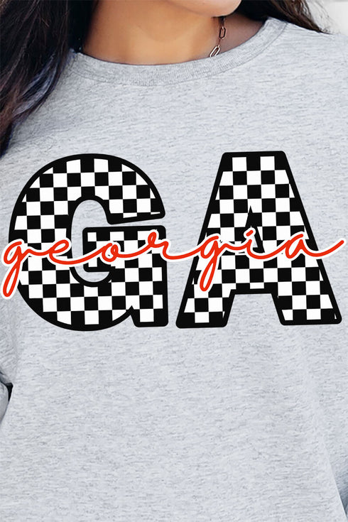 Georgia Checkered Unisex NuBlend Crew Sweatshirt