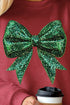 Glitz Green Coquette Bow Unisex NuBlend Crew Sweatshirt