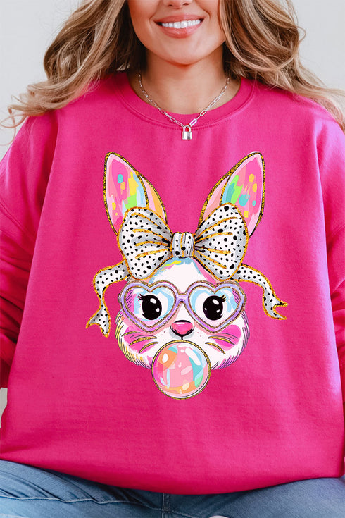 Glitzy Brushed Bunny Unisex NuBlend Crew Sweatshirt