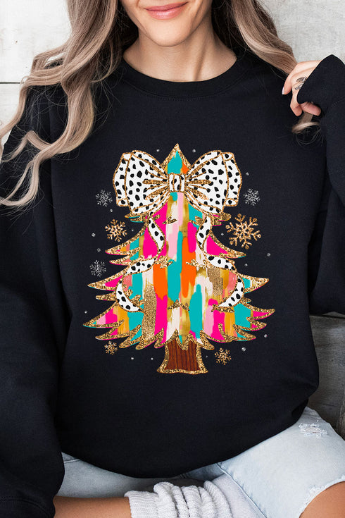 Glitzy Christmas Tree Unisex NuBlend Crew Sweatshirt