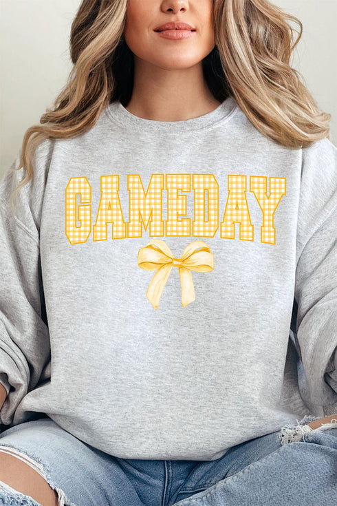 Gold Gingham Gameday Unisex NuBlend Crew Sweatshirt