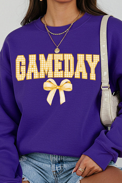 Gold Gingham Gameday Unisex NuBlend Crew Sweatshirt
