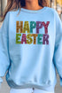 Happy Easter Faux Sequin Transfer Unisex NuBlend Crew Sweatshirt
