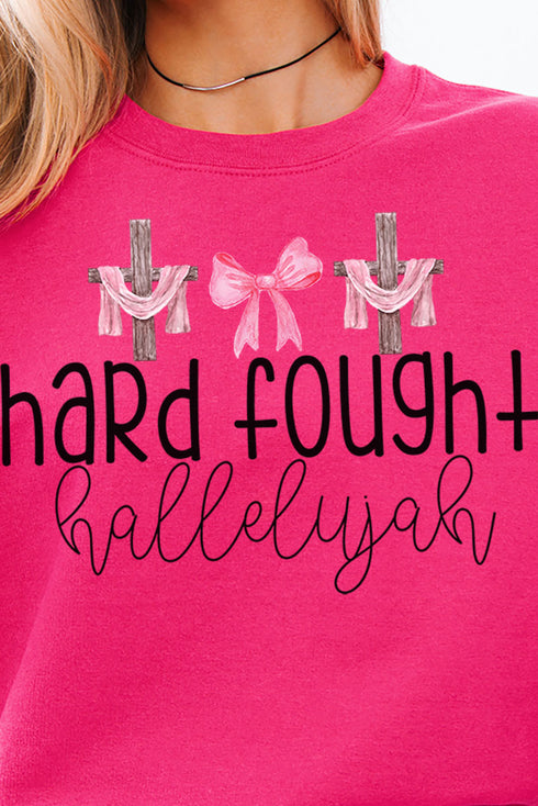 Hard Fought Hallelujah Unisex NuBlend Crew Sweatshirt