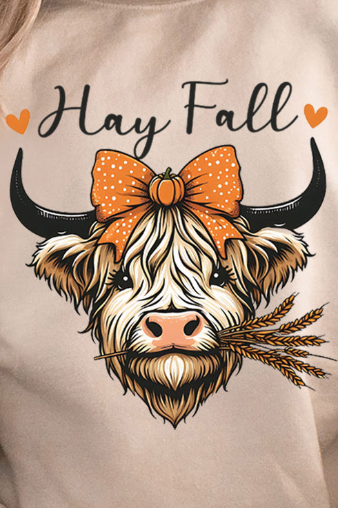 Hay Fall Cow Unisex NuBlend Crew Sweatshirt