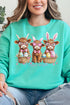 Hoppy Highland Easter Unisex NuBlend Crew Sweatshirt