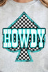 Howdy Checkered Spade Unisex NuBlend Crew Sweatshirt
