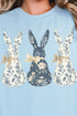 Indigo Bunny Trio Unisex NuBlend Crew Sweatshirt