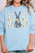 Indigo Bunny Trio Unisex NuBlend Crew Sweatshirt