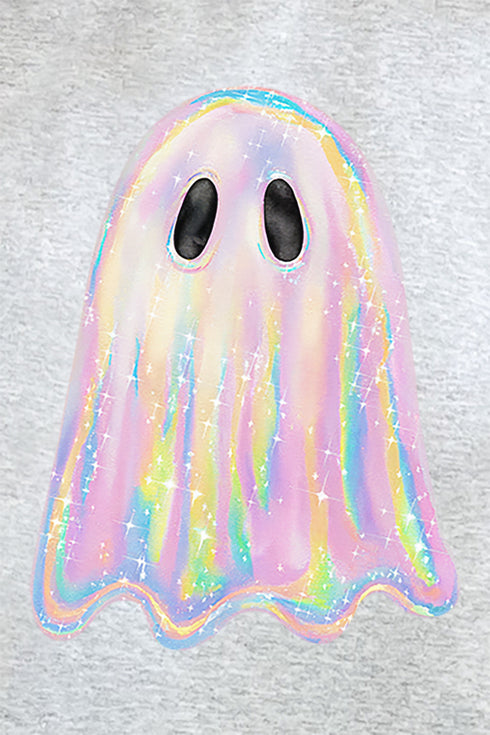 Iridescent Boo Ghost Unisex NuBlend Crew Sweatshirt
