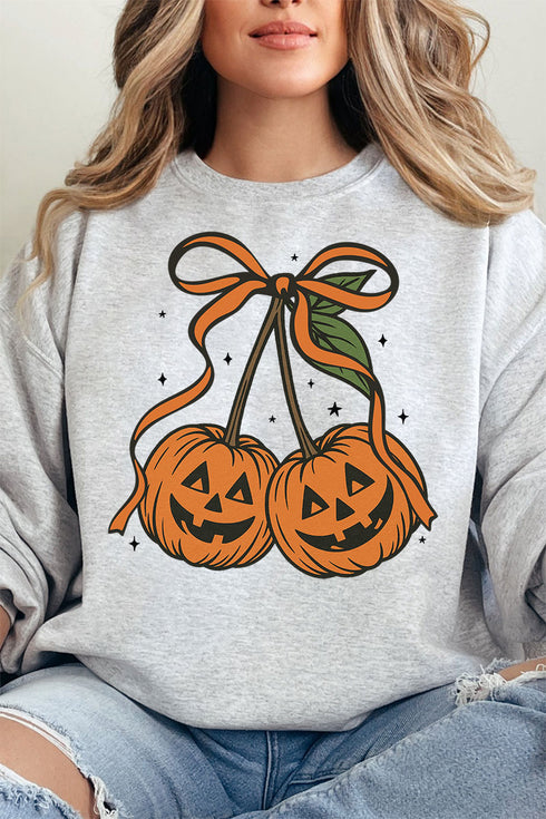 Jack-O'-Lantern Cherries Unisex NuBlend Crew Sweatshirt
