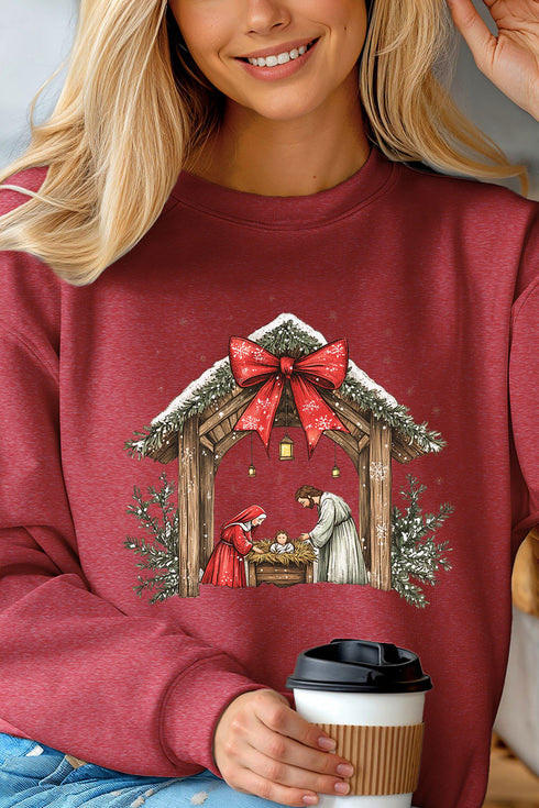 Jesus Nativity Unisex NuBlend Crew Sweatshirt