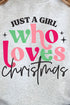 Just A Girl Who Loves Christmas Unisex NuBlend Crew Sweatshirt