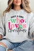 Just A Girl Who Loves Christmas Unisex NuBlend Crew Sweatshirt