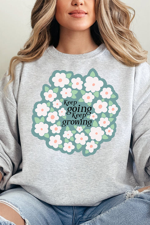 Keep Going Keep Growing Unisex NuBlend Crew Sweatshirt