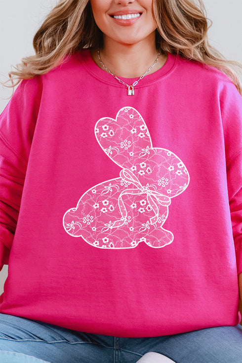 Lace Easter Bunny Unisex NuBlend Crew Sweatshirt