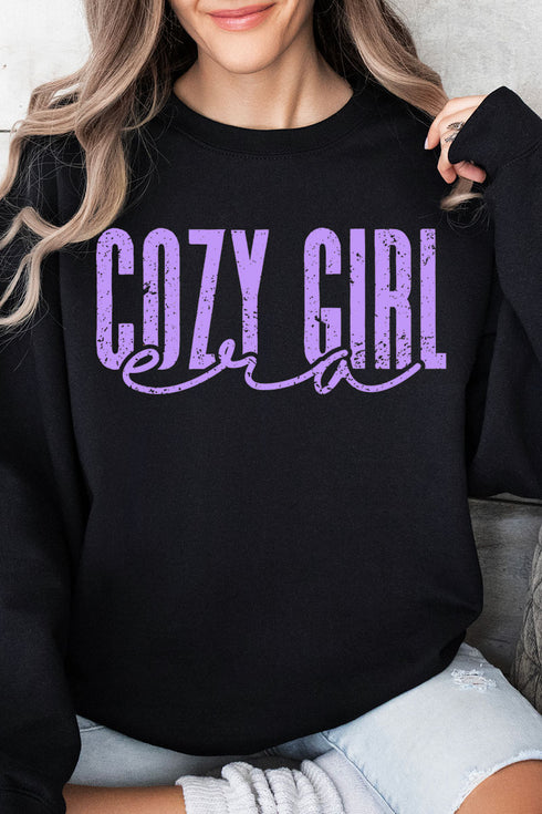 Lavender Cozy Girl Era Unisex NuBlend Crew Sweatshirt