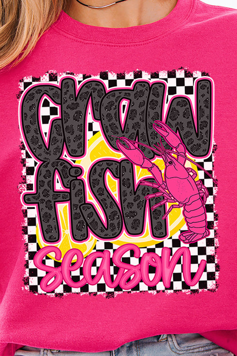 Leopard Luxe Crawfish Season Unisex NuBlend Crew Sweatshirt