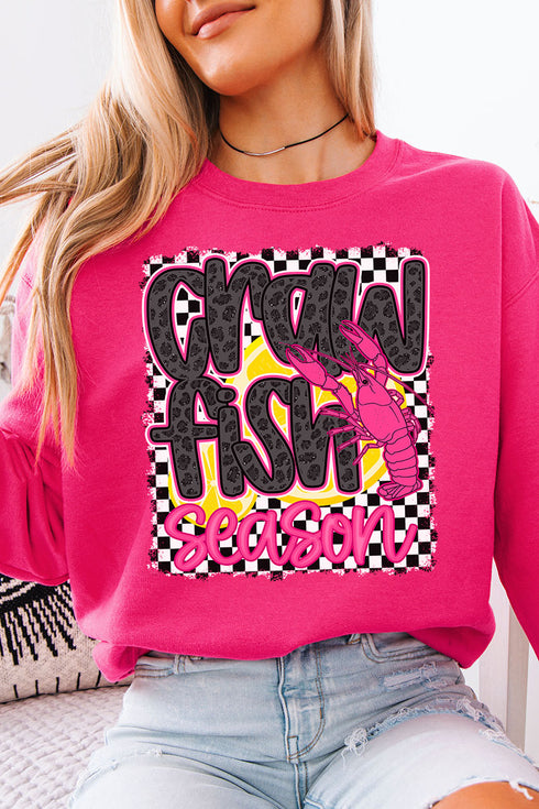 Leopard Luxe Crawfish Season Unisex NuBlend Crew Sweatshirt