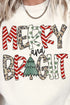 Leopard Merry And Bright Unisex NuBlend Crew Sweatshirt