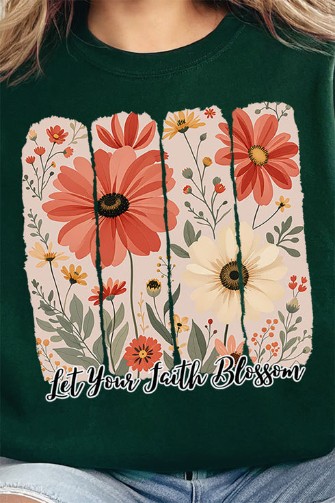 Let Your Faith Blossom Unisex NuBlend Crew Sweatshirt