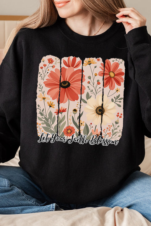 Let Your Faith Blossom Unisex NuBlend Crew Sweatshirt