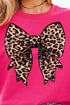 Lovely Leopard Bow Unisex NuBlend Crew Sweatshirt