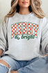 Merry And Bright Checkered Unisex NuBlend Crew Sweatshirt