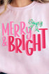 Merry And Bright Coquette Bow Unisex NuBlend Crew Sweatshirt