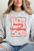 Merry Christmas Doodle Coquette Unisex NuBlend Crew Sweatshirt