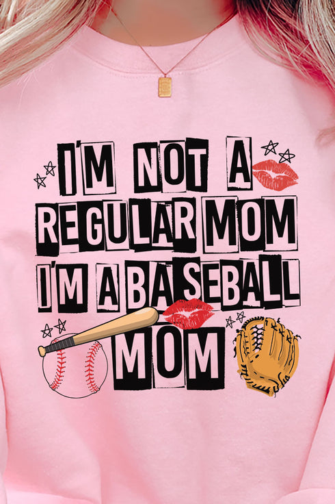 Not A Regular Mom Baseball Mom Unisex NuBlend Crew Sweatshirt